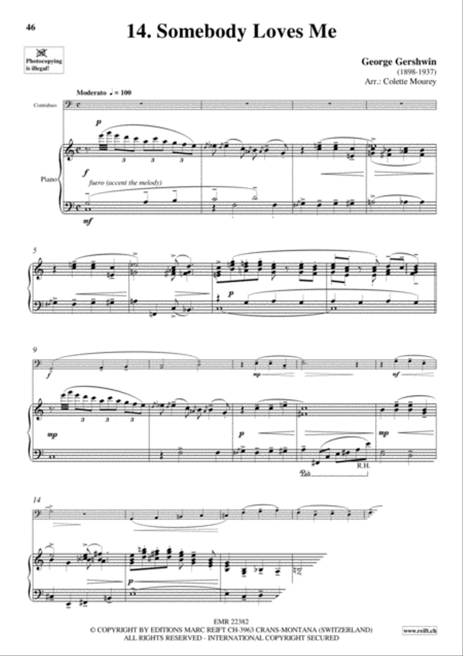 Gershwin 20 Greatest Hits Double Bass scores gallery preview page 16