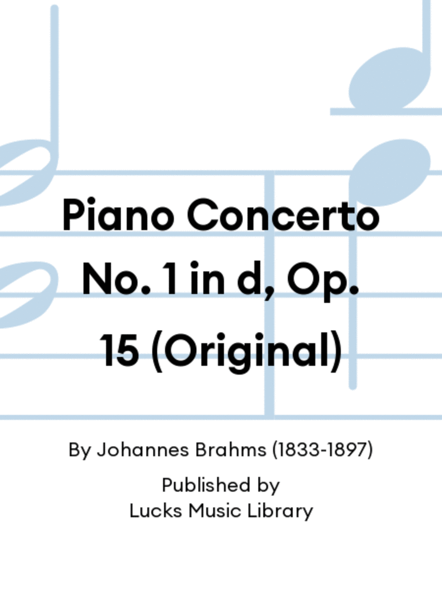 Piano Concerto No. 1 in d, Op. 15 (Original) Piano Solo scores gallery preview page 1