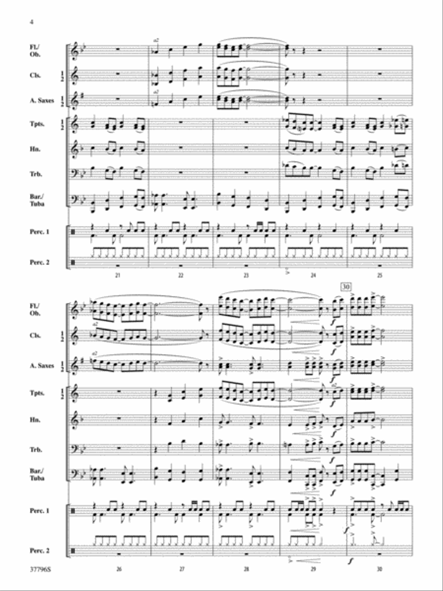 Speed Trap: Score Speed Trap: Score Concert Band scores gallery preview page 4