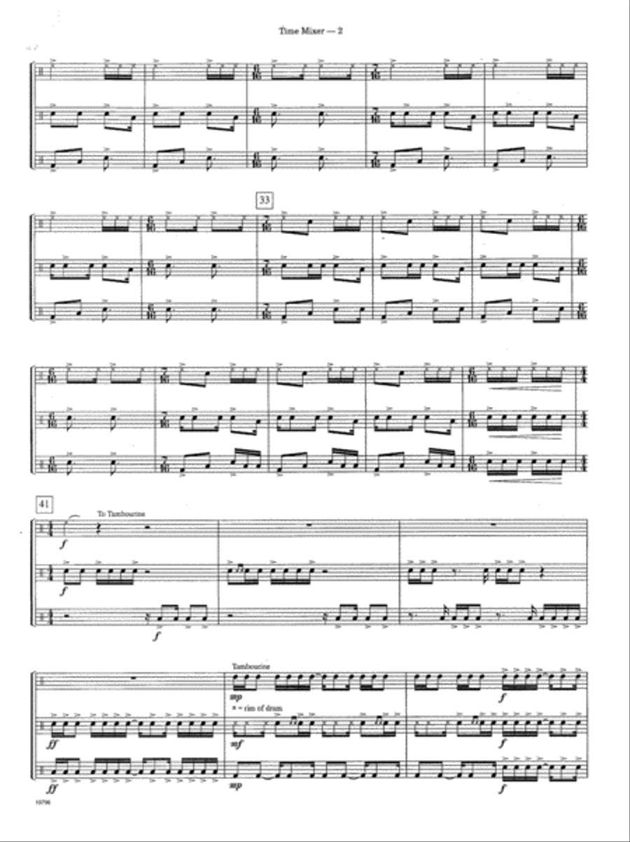 Time Mixer Time Mixer Percussion scores gallery preview page 3