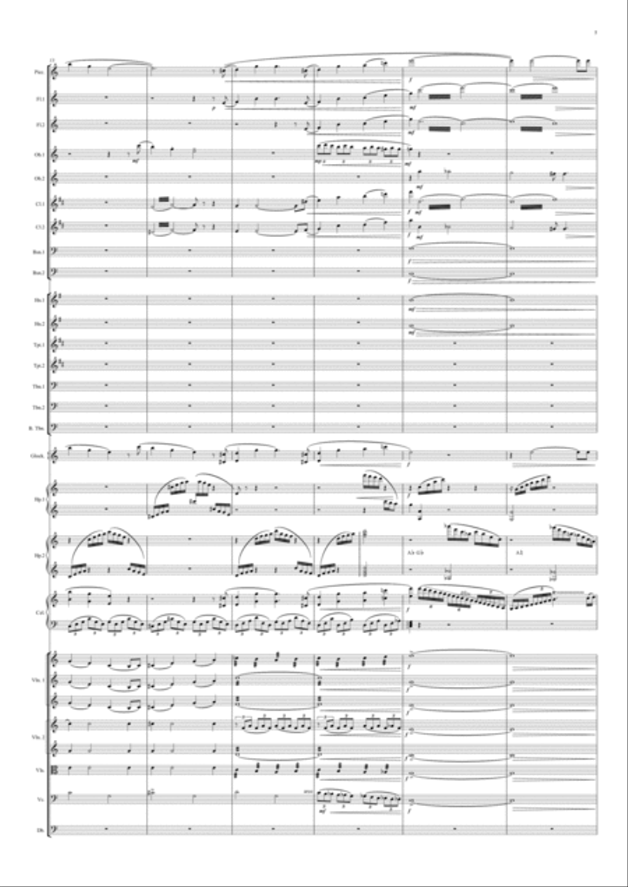 Ballade For An Entablature Full Orchestra scores gallery preview page 5