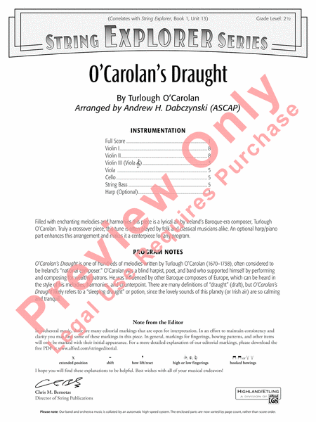 O'Carolan's Draught