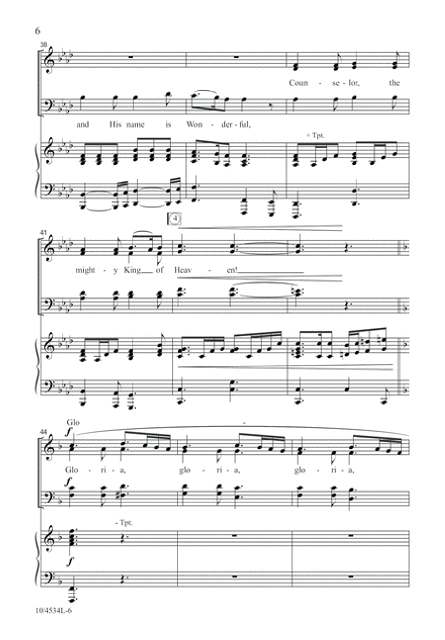 Gloria! Gloria! 4-Part scores gallery preview page 7