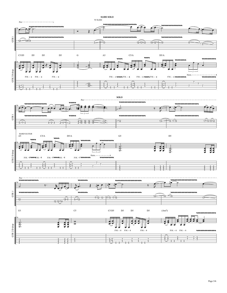 SLED 10 GODINI - FSB Cover by SLAVE FULL SCORE + TAB След 10 години - ФСБ Кавър партитура/таблатура: Acoustic Guitar scores gallery preview page 4