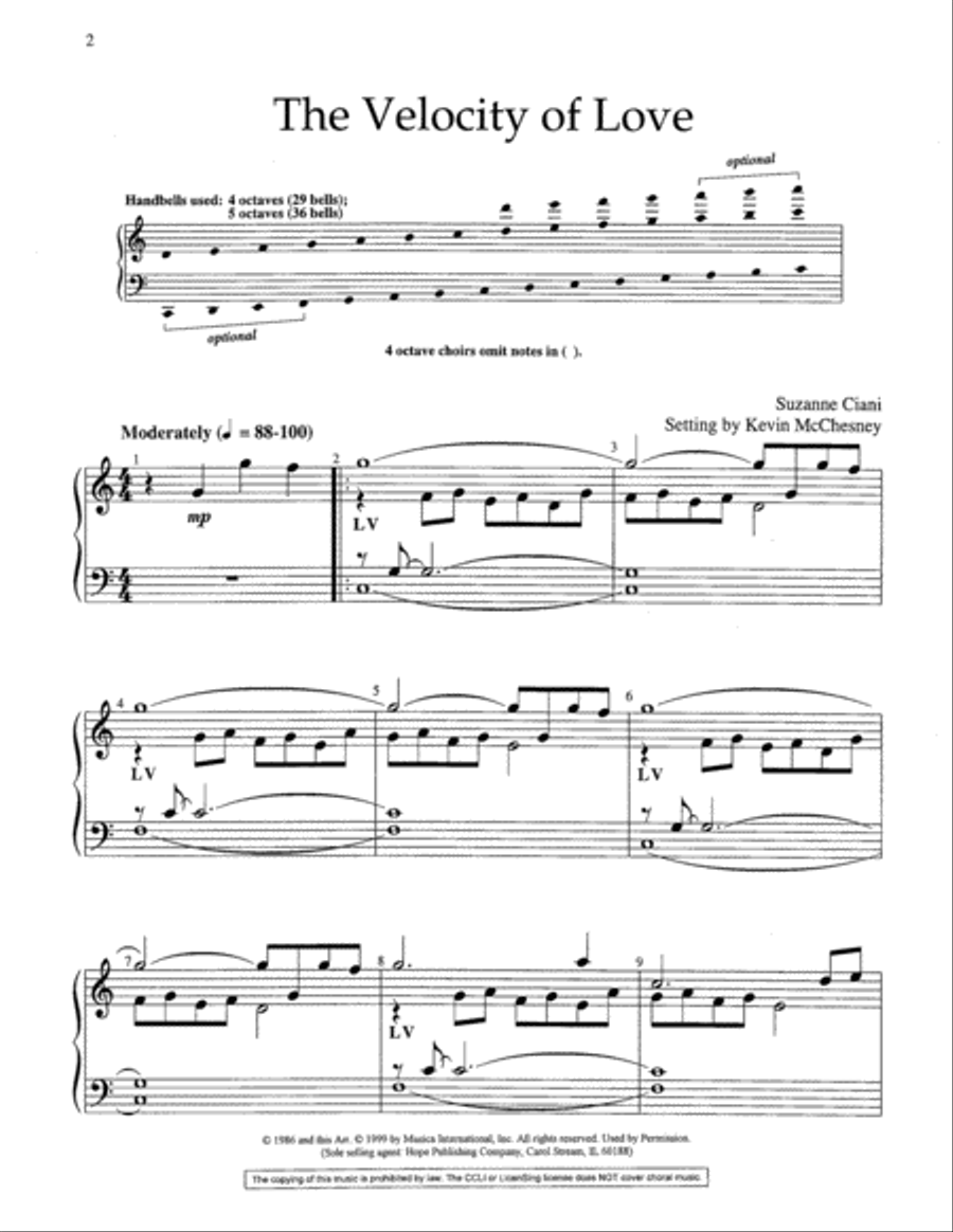 The Velocity of Love The Velocity of Love 5-Octaves scores gallery preview page 8