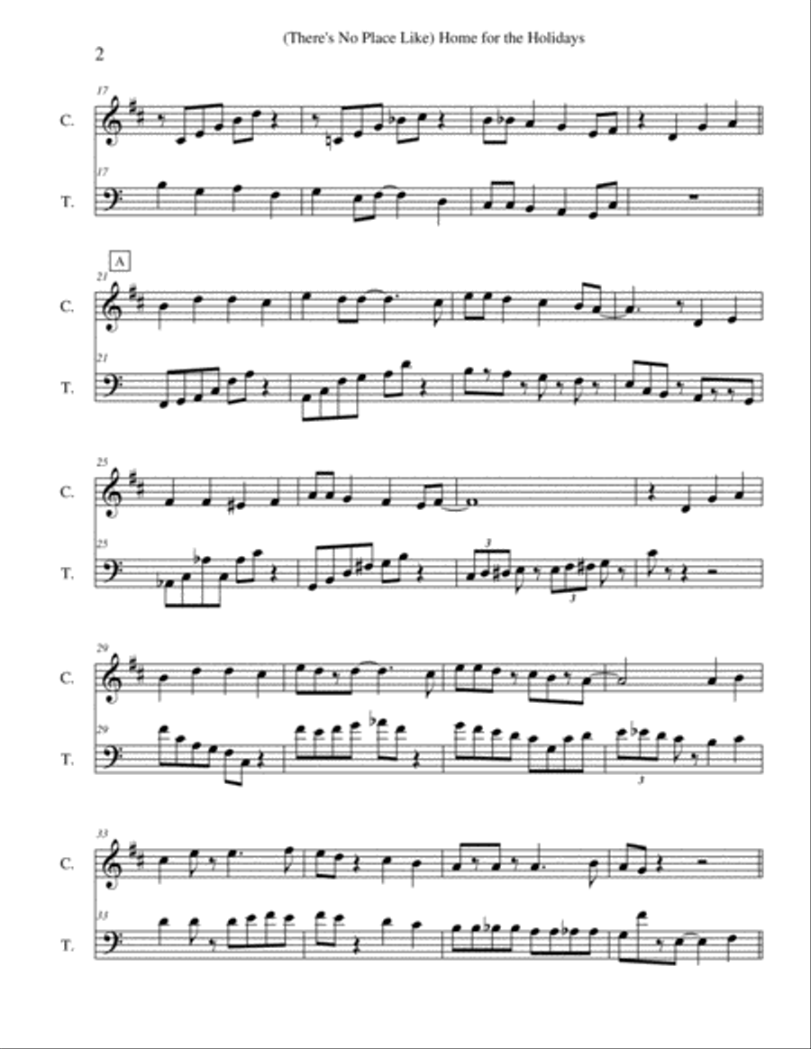 (There's No Place Like) Home For The Holidays Small Ensemble scores gallery preview page 2