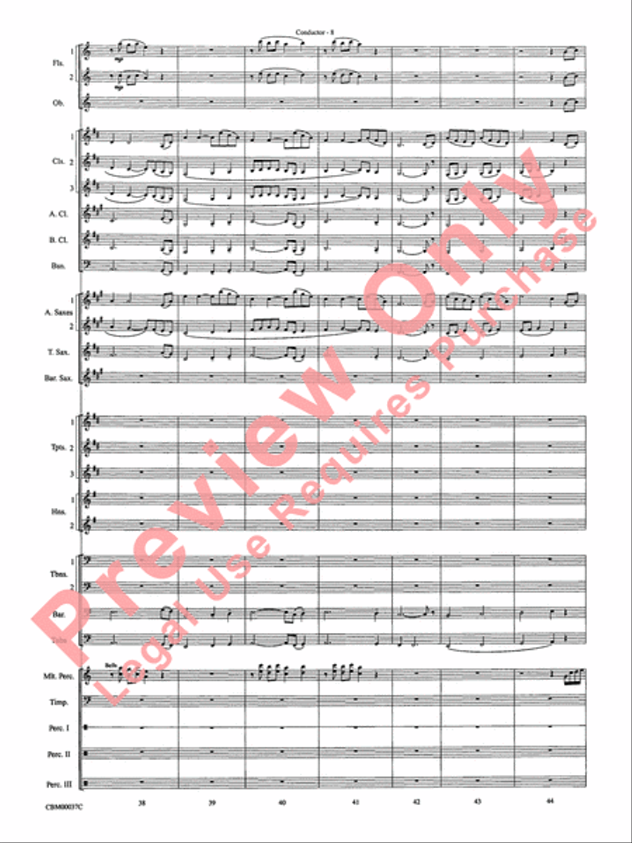 The Perfect Storm (from the Warner Bros. Motion Picture) Concert Band scores gallery preview page 11