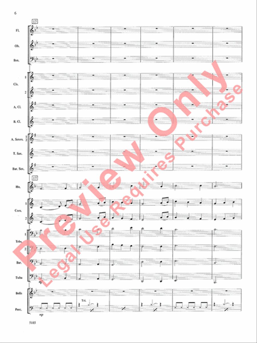 A Christmas Canon Concert Band scores gallery preview page 7