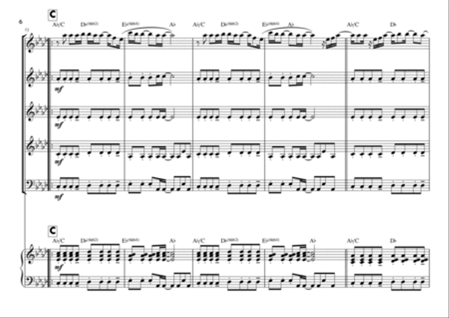 Goodness Of God Goodness Of God Saxophone Quintet scores gallery preview page 6