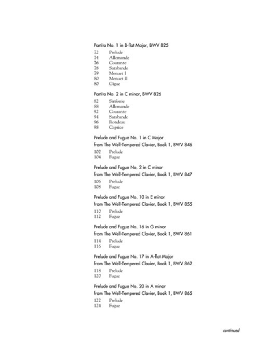 Bach Favorite Piano Works Piano scores gallery preview page 3
