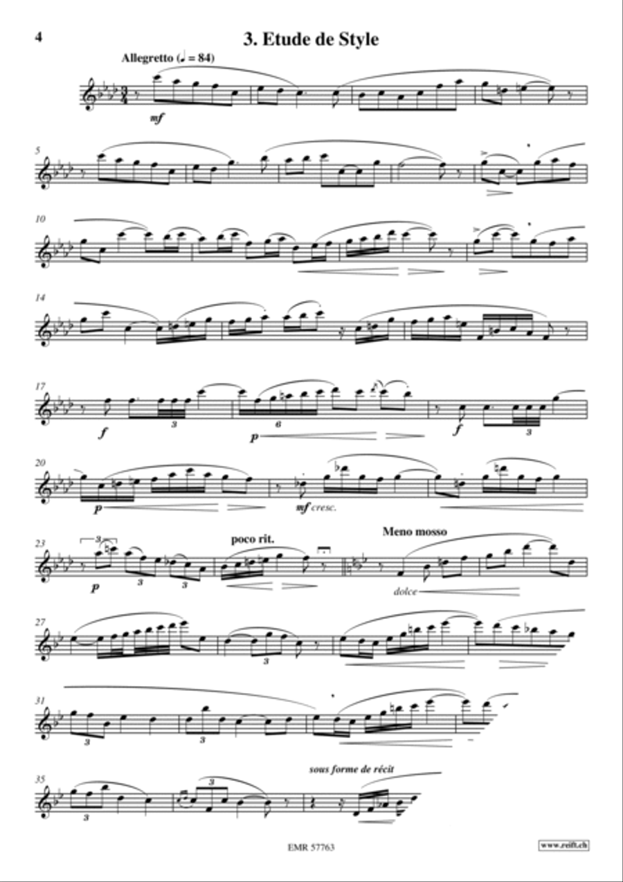 36 Etudes Transcendantes Flute Solo scores gallery preview page 5
