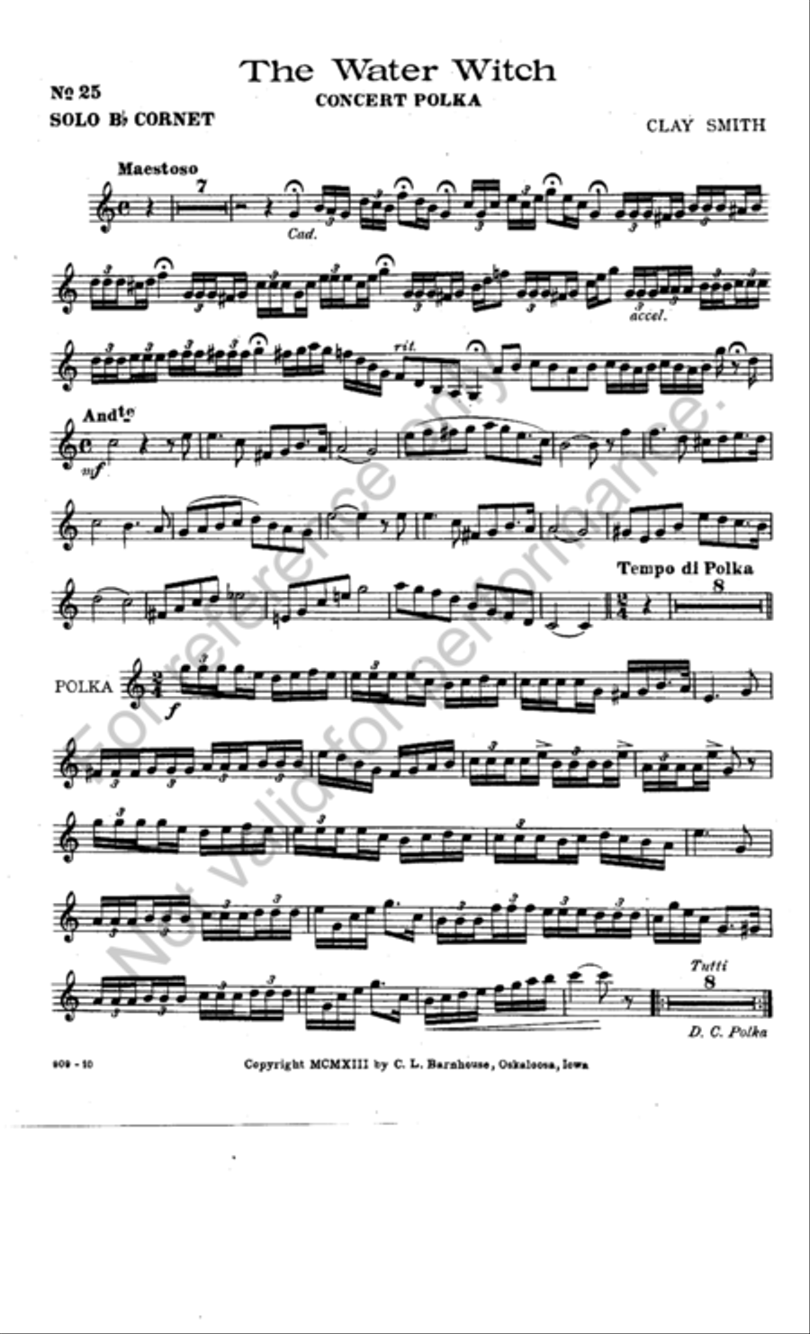 The Water Witch Baritone Horn TC scores gallery preview page 2