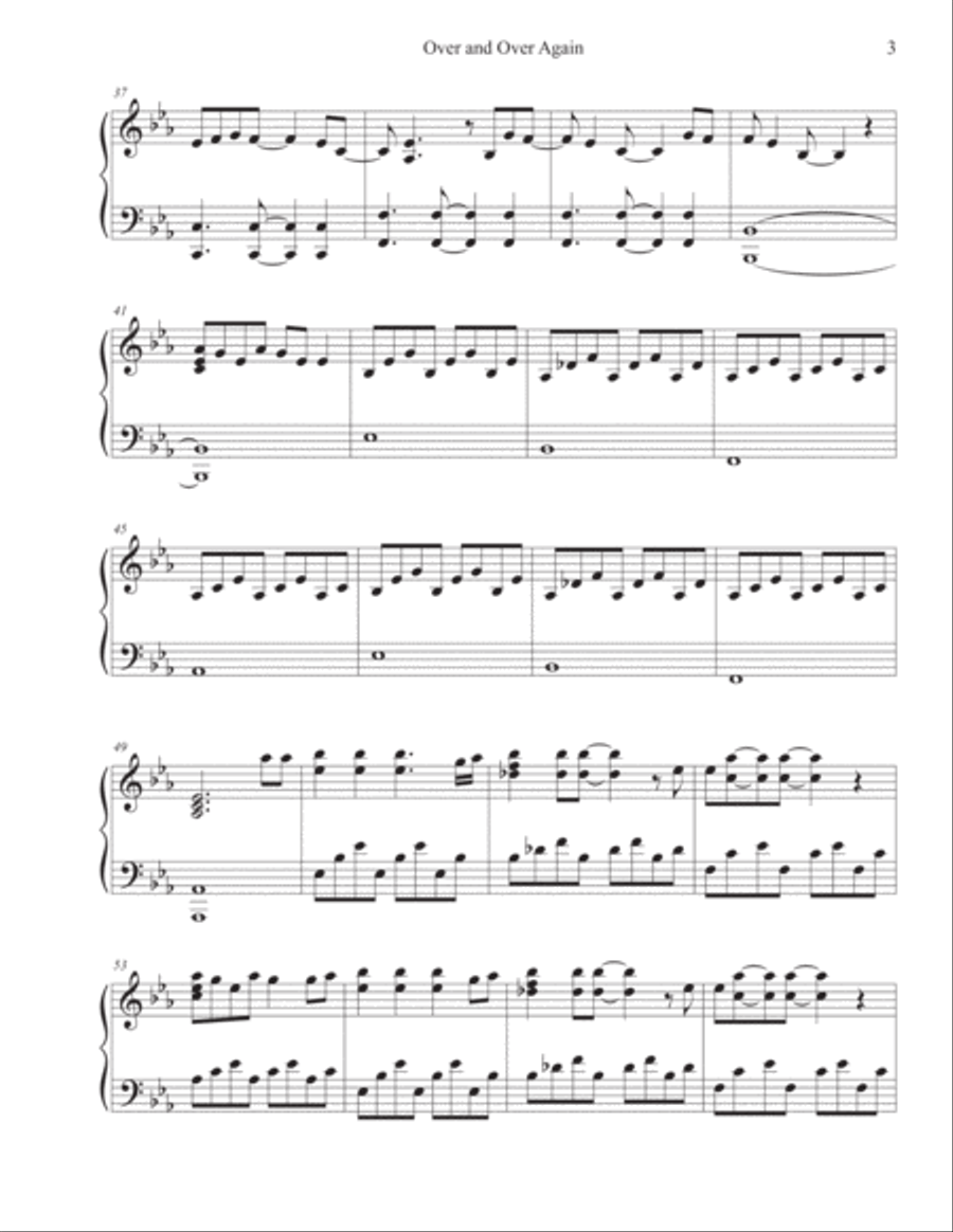 Over And Over Again Harp scores gallery preview page 3