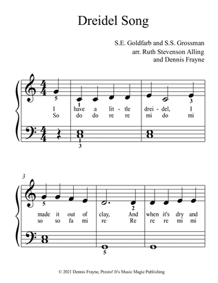 Book cover for Dreidel Song (standard notation)