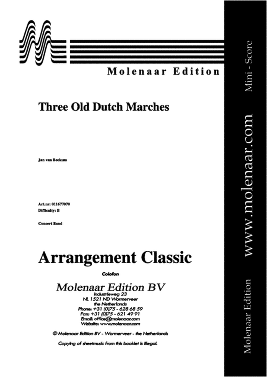 Three Old Dutch Marches