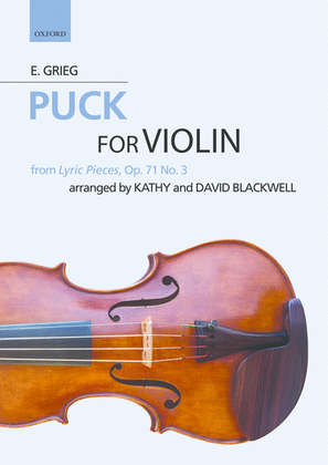 Book cover for Puck: from Lyric Pieces, Op. 71 No. 3