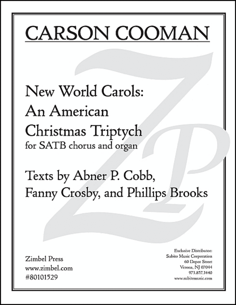 New World Carols 4-Part scores gallery preview page 1