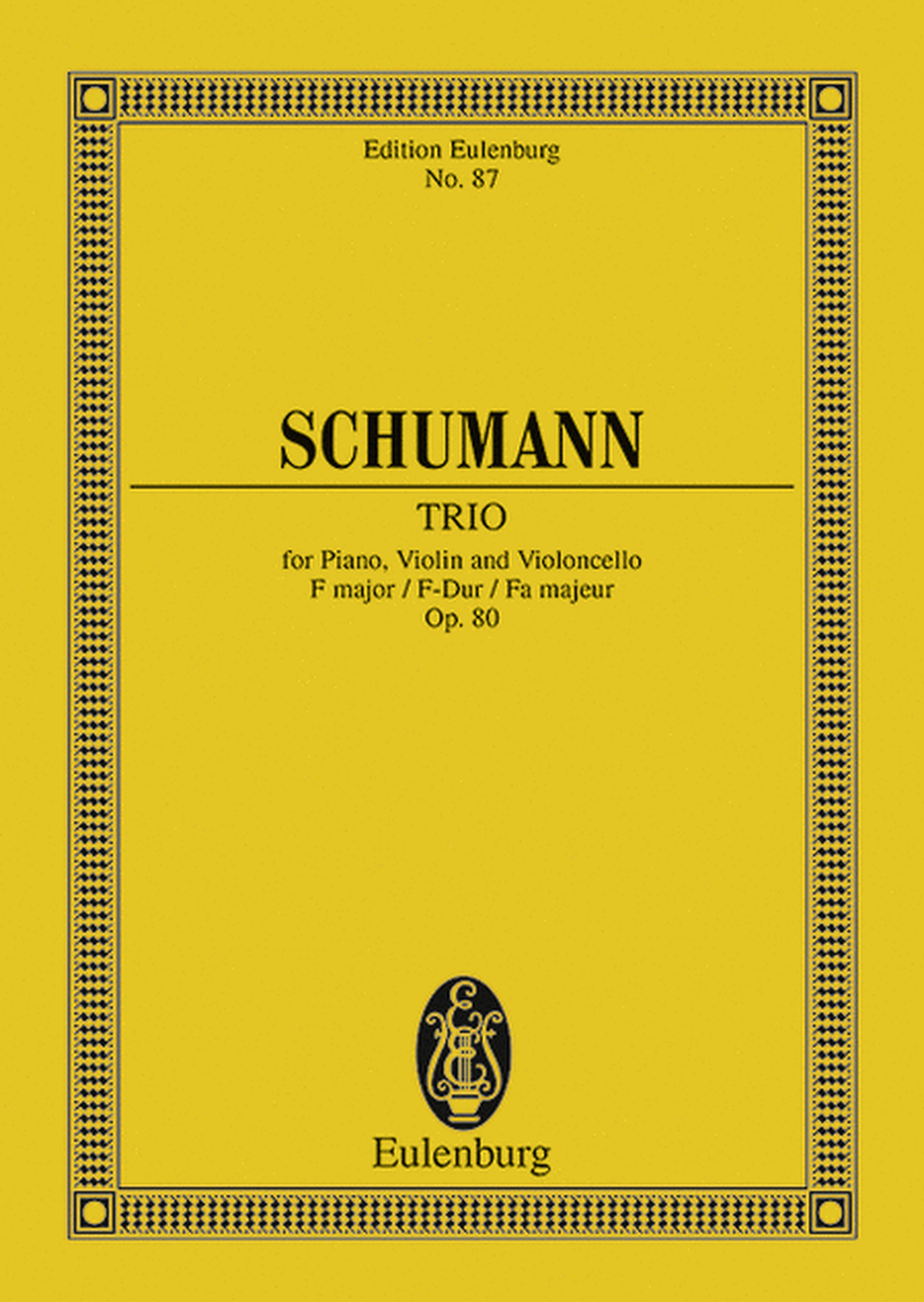 Piano Trio, Op. 80 in F Major