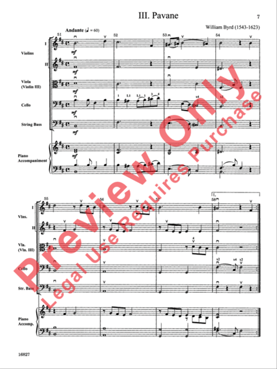 Renaissance Suite String Orchestra scores gallery preview page 8