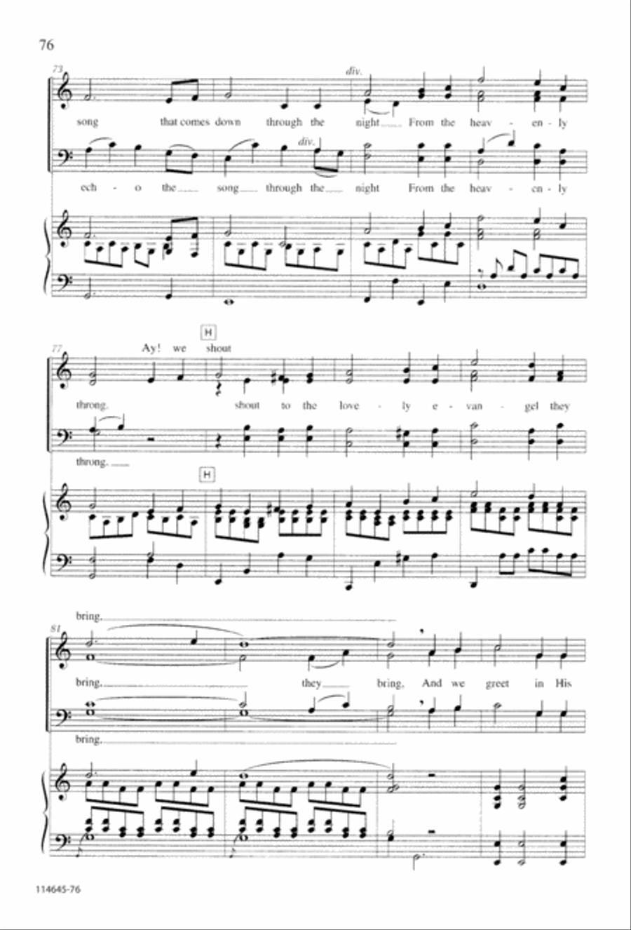 The Newborn King 4-Part scores gallery preview page 84