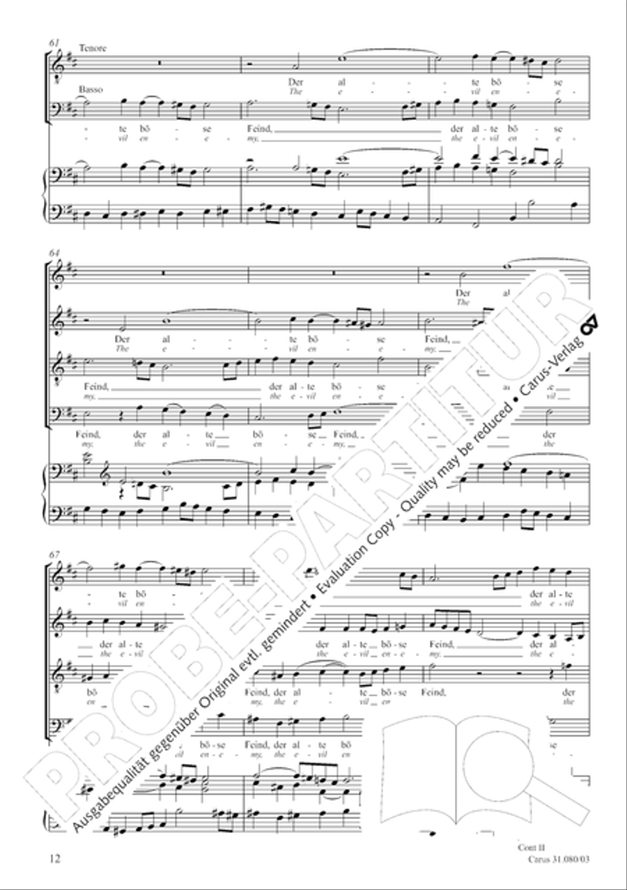 A mighty fortress is our God (Ein feste Burg ist unser Gott) 4-Part scores gallery preview page 12