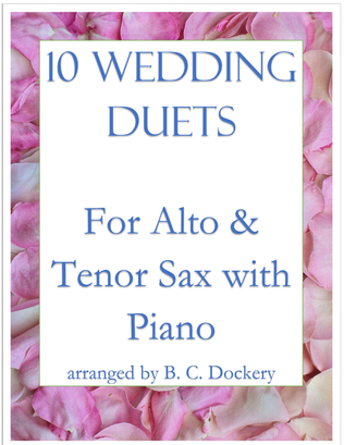 Book cover for 10 Wedding Duets for Alto and Tenor Sax with Piano