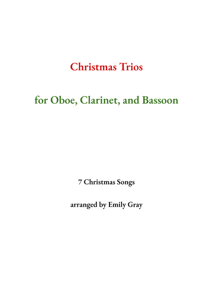 Christmas Trios for Oboe, Clarinet, and Bassoon