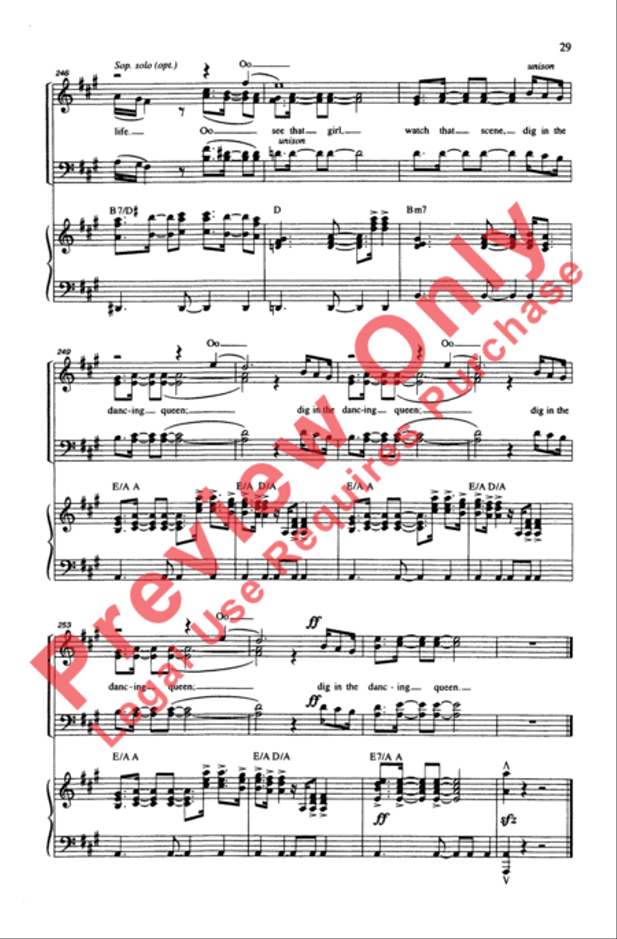 ABBA Forever! 4-Part scores gallery preview page 29