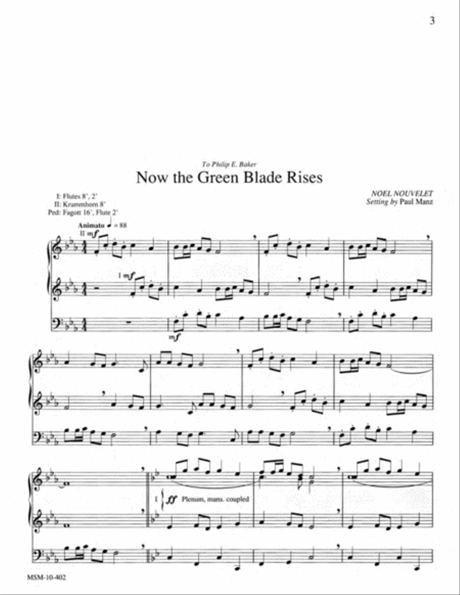 Improvisations for the Easter Season Organ scores gallery preview page 4