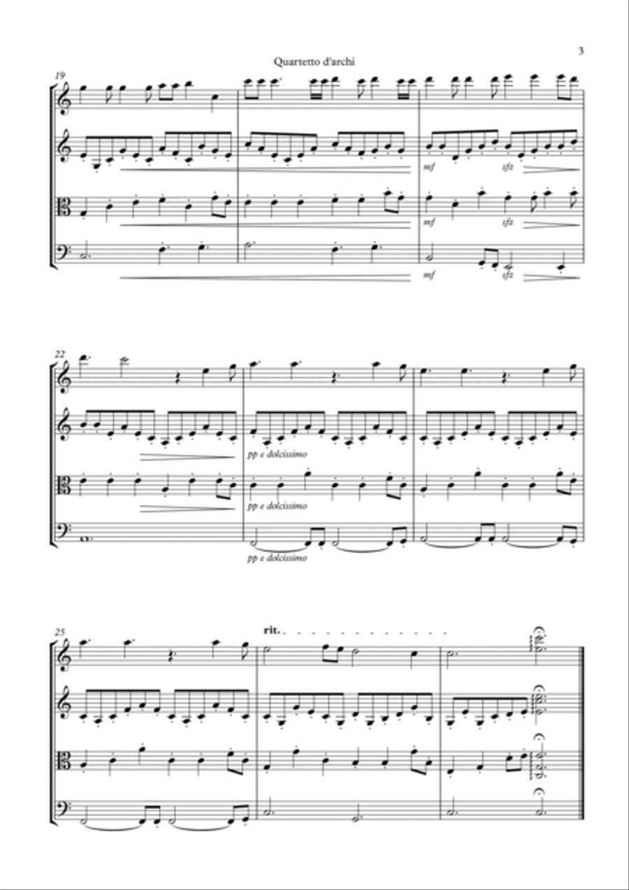 Hallelujah String Quartet scores gallery preview page 6