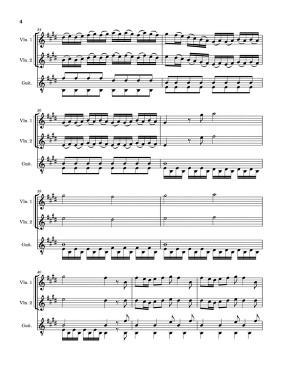 Spring (from The Four Seasons) arr. for 2 Violins and 1 Guitar