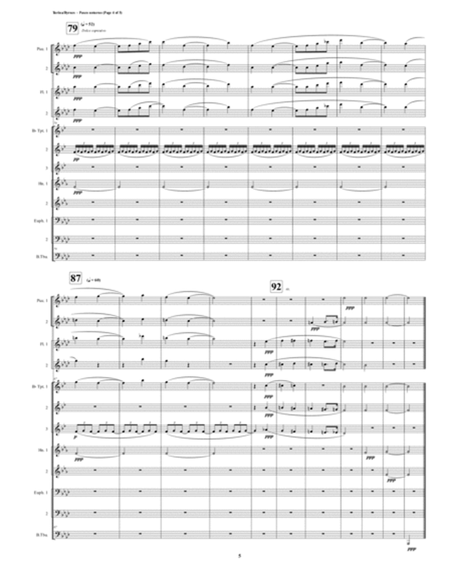 Paseo notorno from Álbum de viaje, Op.15 (Brass Octet + 2 Piccolos & 2 Flutes) image number null
