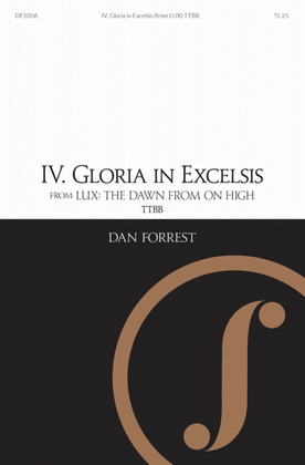 Book cover for Gloria in Excelsis (from LUX) TTBB