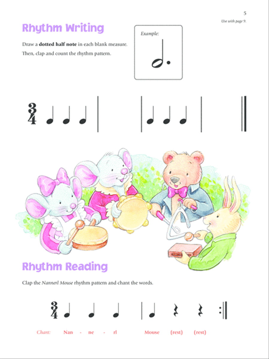 Music for Little Mozarts -- Rhythm Speller, Book 3 Piano Method scores gallery preview page 4