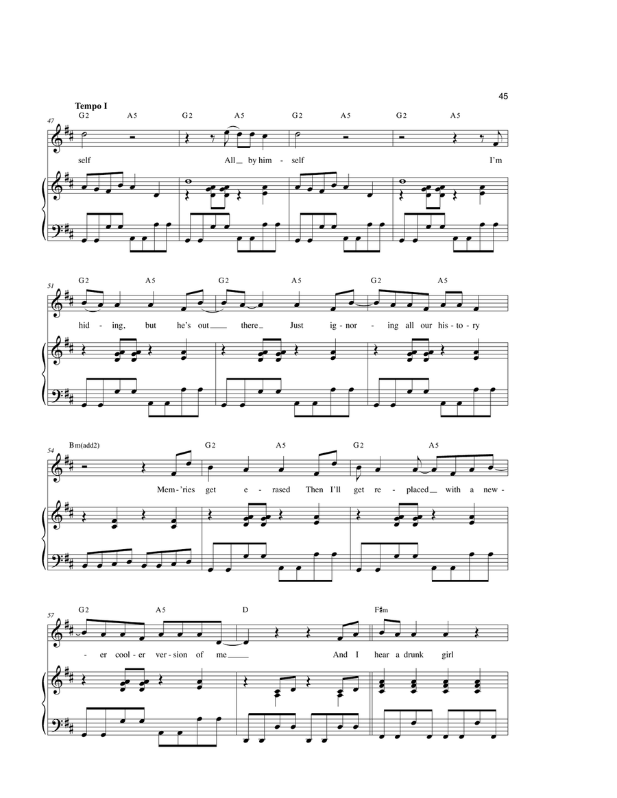 Michael In The Bathroom (from Be More Chill) Piano, Vocal scores gallery preview page 4