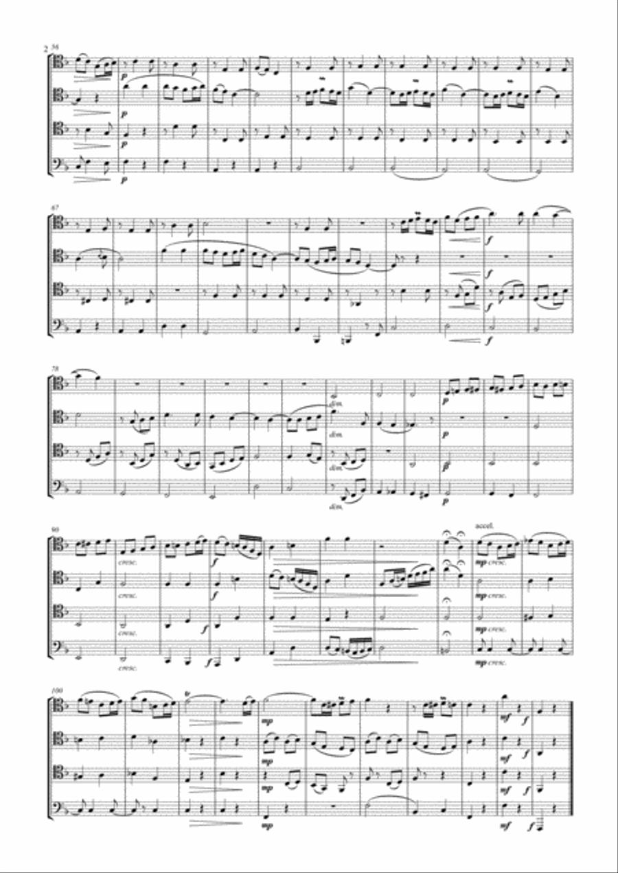 Chanson De Matin Chanson De Matin Woodwind Quartet scores gallery preview page 3