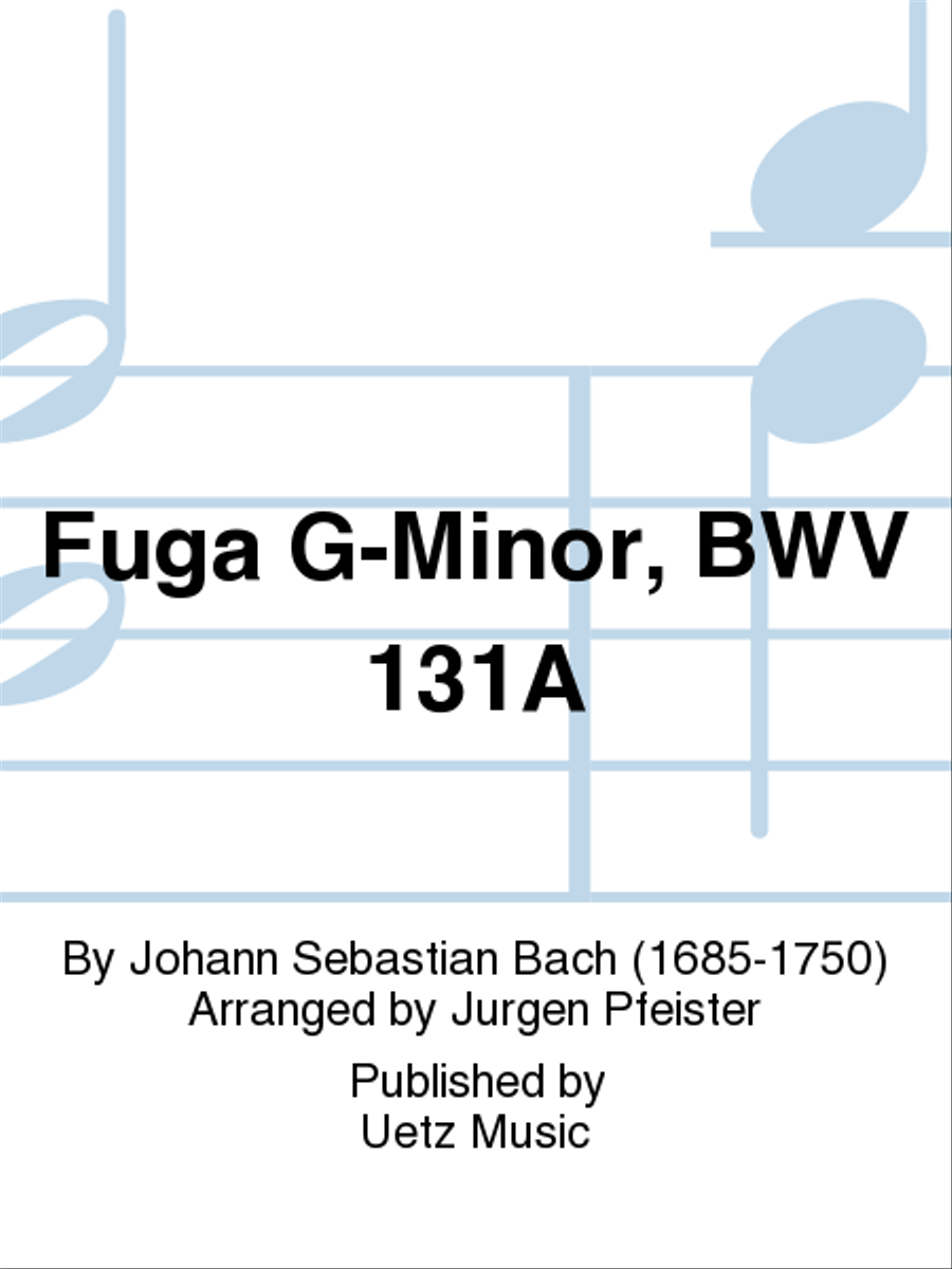 Fuga G-Minor, BWV 131A Fuga G-Minor, BWV 131A Euphonium scores gallery preview page 1