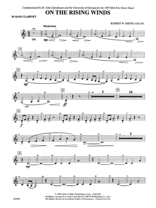 On the Rising Winds: B-flat Bass Clarinet