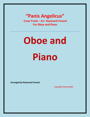 Book cover for Panis Angelicus - Oboe and Piano