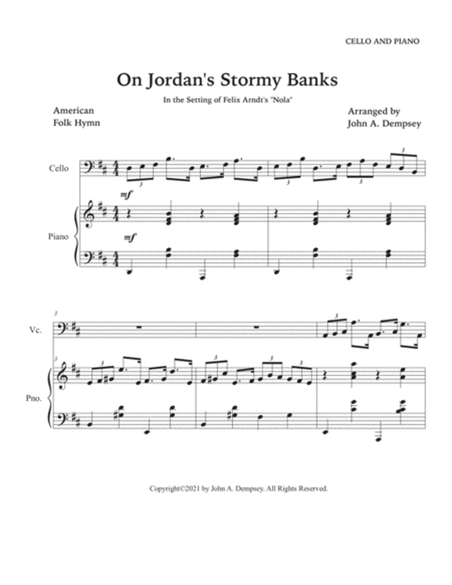On Jordan's Stormy Banks (Cello and Piano) image number null