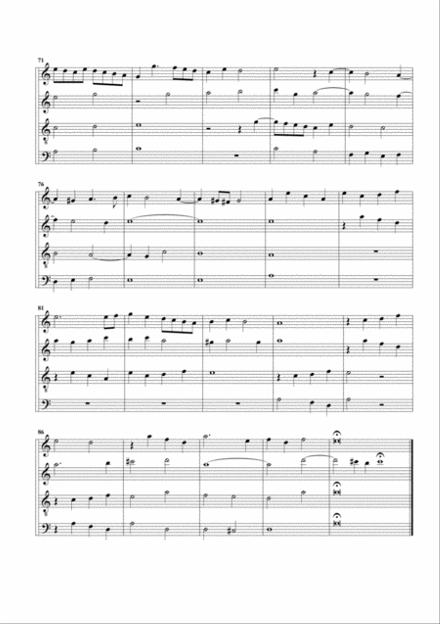 Canzon La Guamina (arrangement for 4 recorders) Recorder scores gallery preview page 5