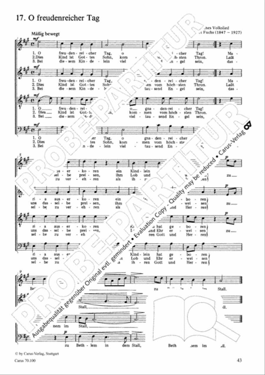 Geistliches Chorbuch der Romantik Choir scores gallery preview page 44