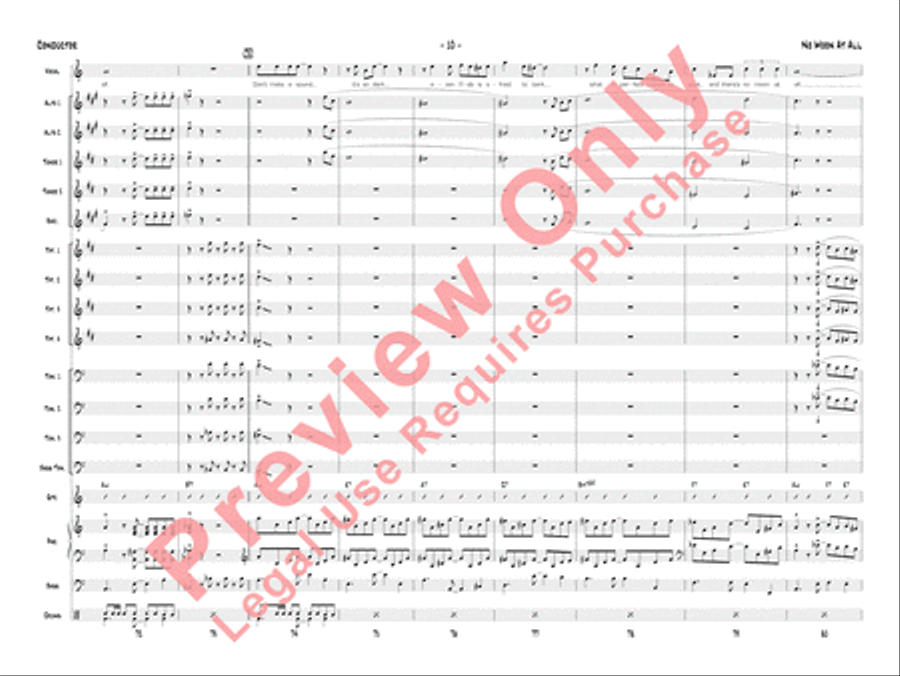 No Moon at All Jazz Ensemble scores gallery preview page 13