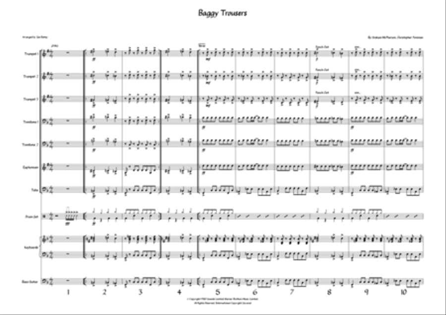 Baggy Trousers Brass Ensemble scores gallery preview page 2