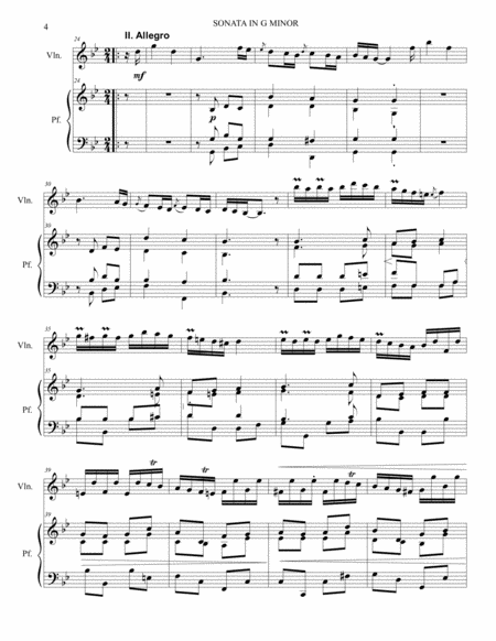 SONATA IN G MINOR - DEVIL'S TRILL - G. Tartini - Arr. for Violin and Piano - With Violin part image number null