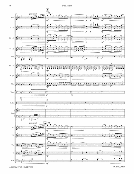 Overture to "A Lucky Star" A 1920s Musical, Full Orchestra Score and Individual Parts image number null