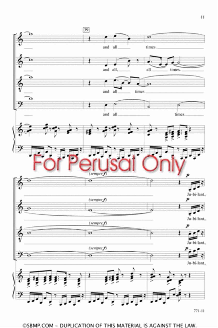 My Spirit Is Uncaged - SATB Octavo 4-Part scores gallery preview page 10