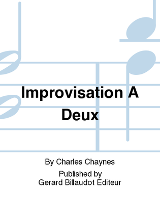 Book cover for Improvisation A Deux