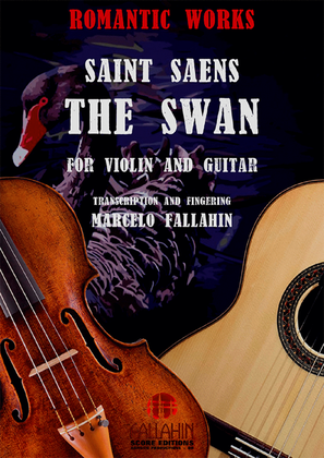 Book cover for THE SWAN - SAINT SAENS - FOR VIOLIN AND GUITAR