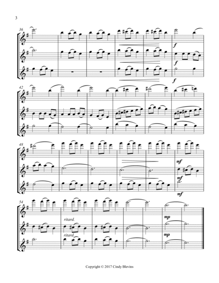 Carol of the Bells, for Flute, Oboe and Violin image number null